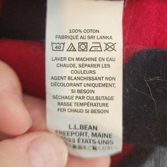L.L. Bean Flannel Shirt, Size M, EUC - Picture 4 of 4